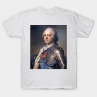 Portrait of Louis XV of France - Maurice Quentin de La Tour T-Shirt